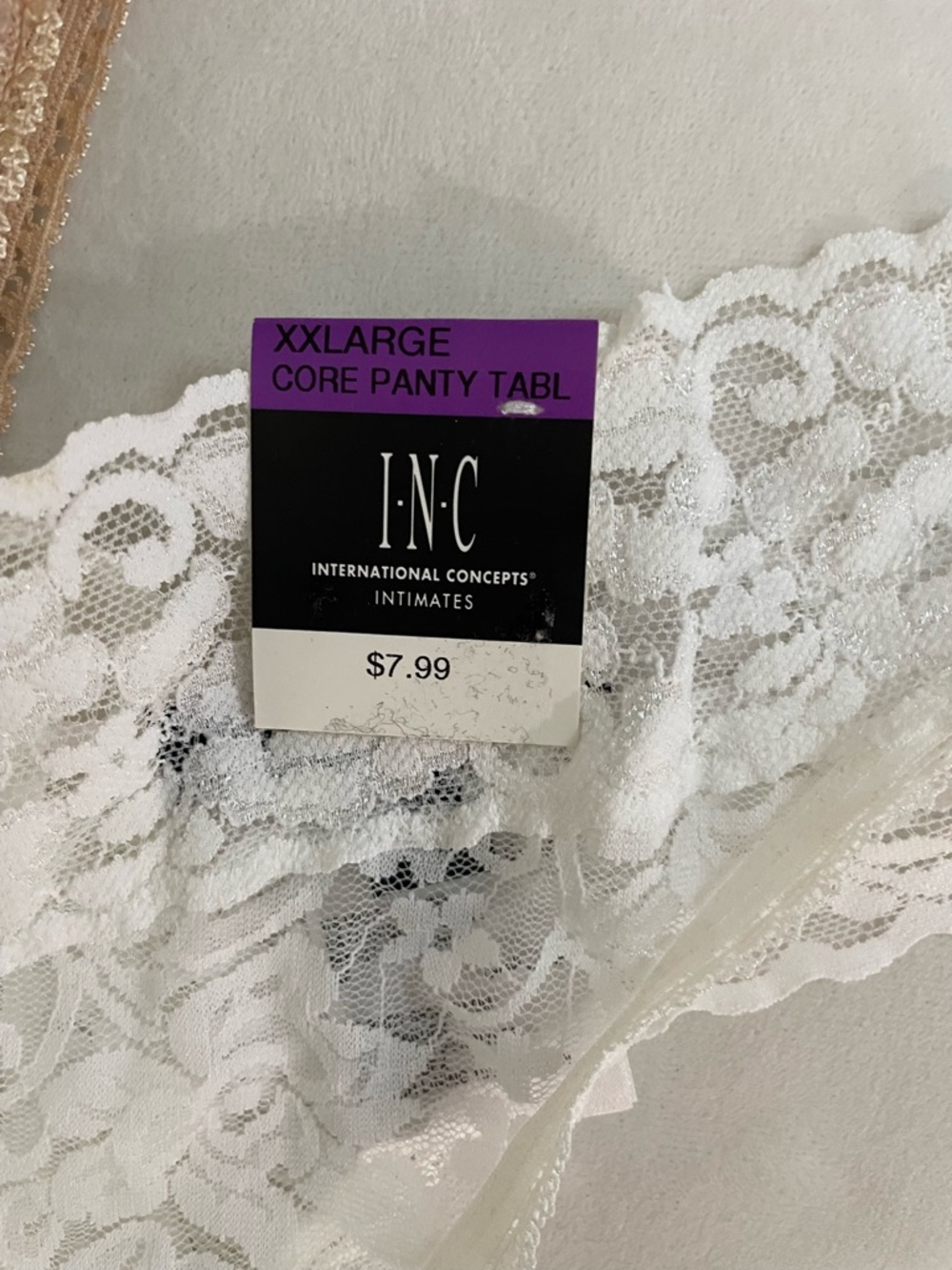 Charter Club & Inc Polka Dot and Lace Thong Set Size XXL New with tags - Picture 2 of 4